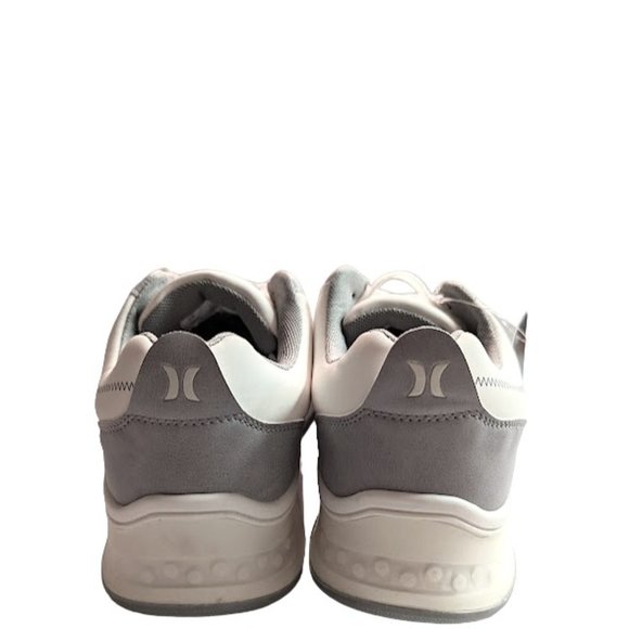 Hurleys 4365 Lulu Womens White Gray Cushion Footbed Skate Shoe Sneaker SZ 8 NWT - Picture 3 of 6